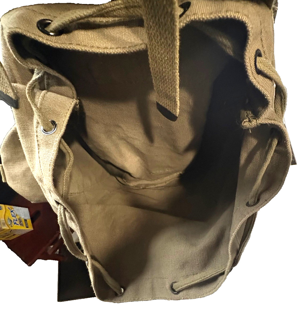 Rucksack Canvas Backpack German Type Knapsack Arm… - image 5