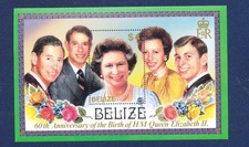 BELIZE - Scott 811 - MNH S/S - QEII birthday - 1986
