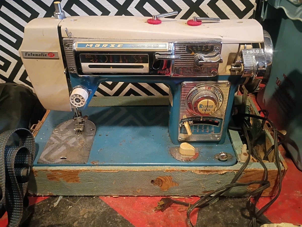 Vintage Morse Sewing Machine FotoMatic Zig Zag | eBay