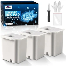 Waste Ink Pad Replacement & Reset Software for Ecotank Printers - 3 Pack