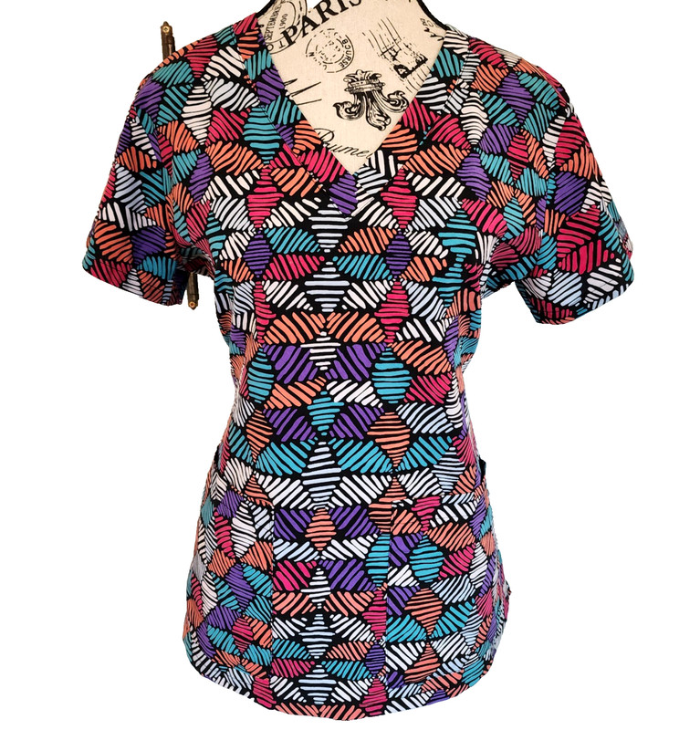 MED COUTURE Prints scrub- size M