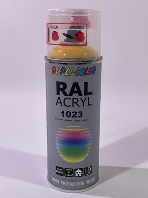 DUPLI COLOR RAL Lack 522956 Gelb Glanz RAL 1023 Spraydose 400ml Sprüh Farbe