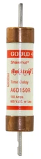 Gould Shawmut A6D150R Fuse 150A 600V AC Class RK1 Time-Delay Amp‑Trap Cartrid