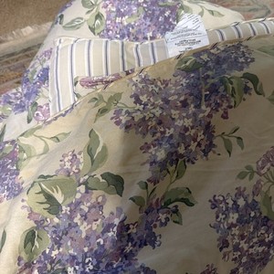 Ralph Lauren Cape Elizabeth Full Queen purple flowers Comforter 