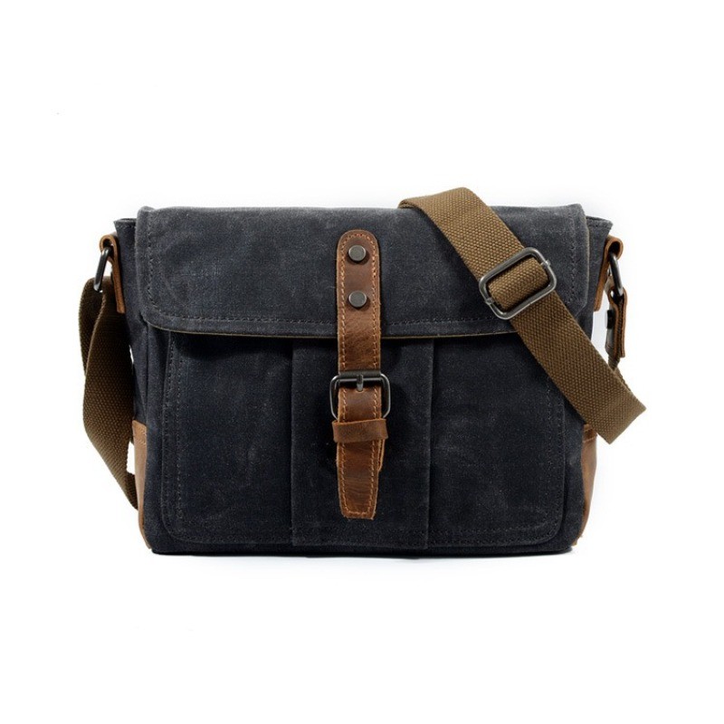 Vintage Canvas Messenger Bag Waterproof Crossbody Shoulder Satchel Casual Asian