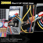 29986 plus II 1/4" HVAC Hose with Compact Ball Valve,72" Low Loss Refrigerant Ho