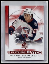 2024-25 SP Authentic #120 Luca Del Bel Belluz Limited Red