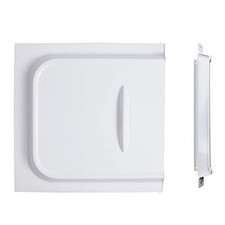 RV Screen Door Slide with Slide Stop, 12" Panel, White