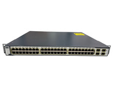 Cisco WS-C3750-48PS-S Catalyst 3750 48-Port PoE Switch  4 SFP IP Base