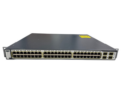 Cisco WS-C3750-48PS-S Catalyst 3750 48-Port PoE Switch + 4 SFP IP Base