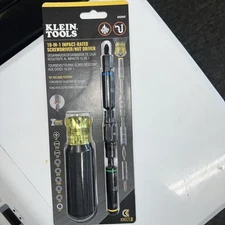 Klein Tools KNECT 32528HD 10-In-1 Impact Screwdriver/Nut Driver Set With Handle