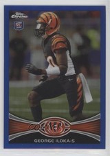 2012 Topps Chrome Blue Refractor 148/199 George Iloka #205 1e5