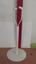 Porcelain White Metal Stand For 8-14 Inch Dolls and Action Figure Display