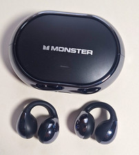 Monster AC600 True Wireless Bluetooth Ear-Hook Earbuds w/ Charging Case Black