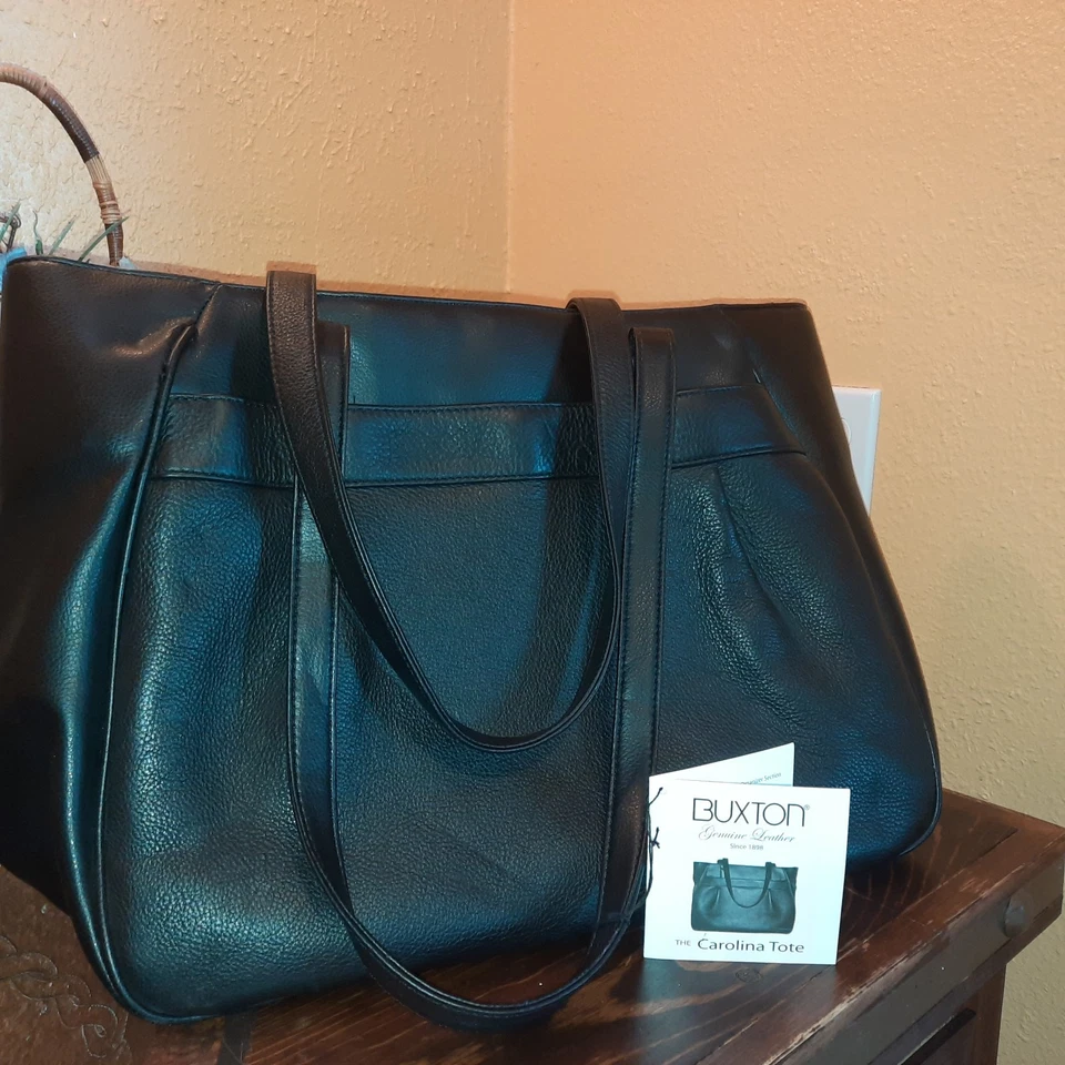 Nuevo Bolso de Mano Buxton the Carolina Negro, 16.5”x13”x5” Nuevo con Etiquetas Foto 4 de 4