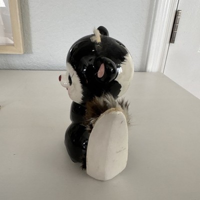 Vintage MCM Napco Furry Skunk Bank “Stinky” Japan Ceramic 1950s