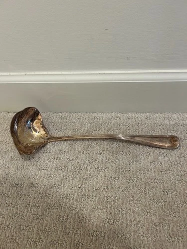 Antique Aesthetic Gorham Sterling Silver Double Lipped Soup Ladle