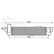 Ladeluftkühler für KIA Sorento I JC 2.5 CRDi 450x100