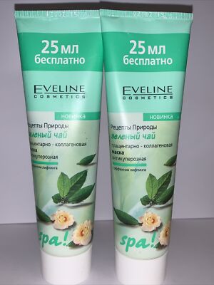 Eveline Cosmetics Mask Green Tee 100 Ml Lot Of 2