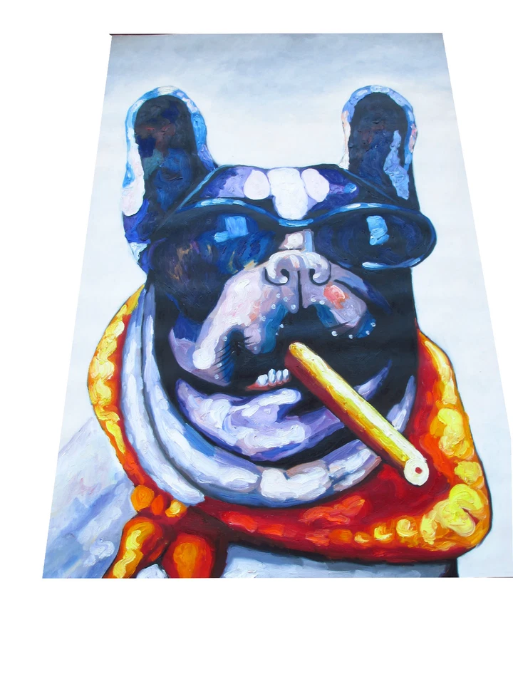 DOG CIGAR  painting art PRINT POSTER a1 size for frame Australia - Image 3 of 3
