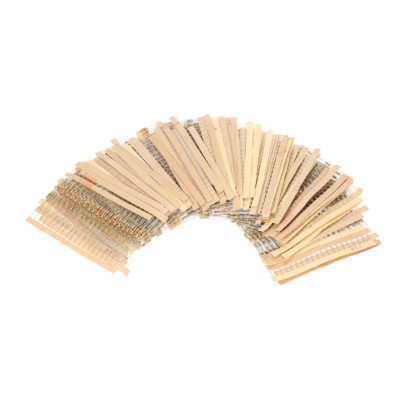  1500pcs 1/4W Carbon Film Resistors Assorted kit 75 Values (1~10M ohm) Resistor 