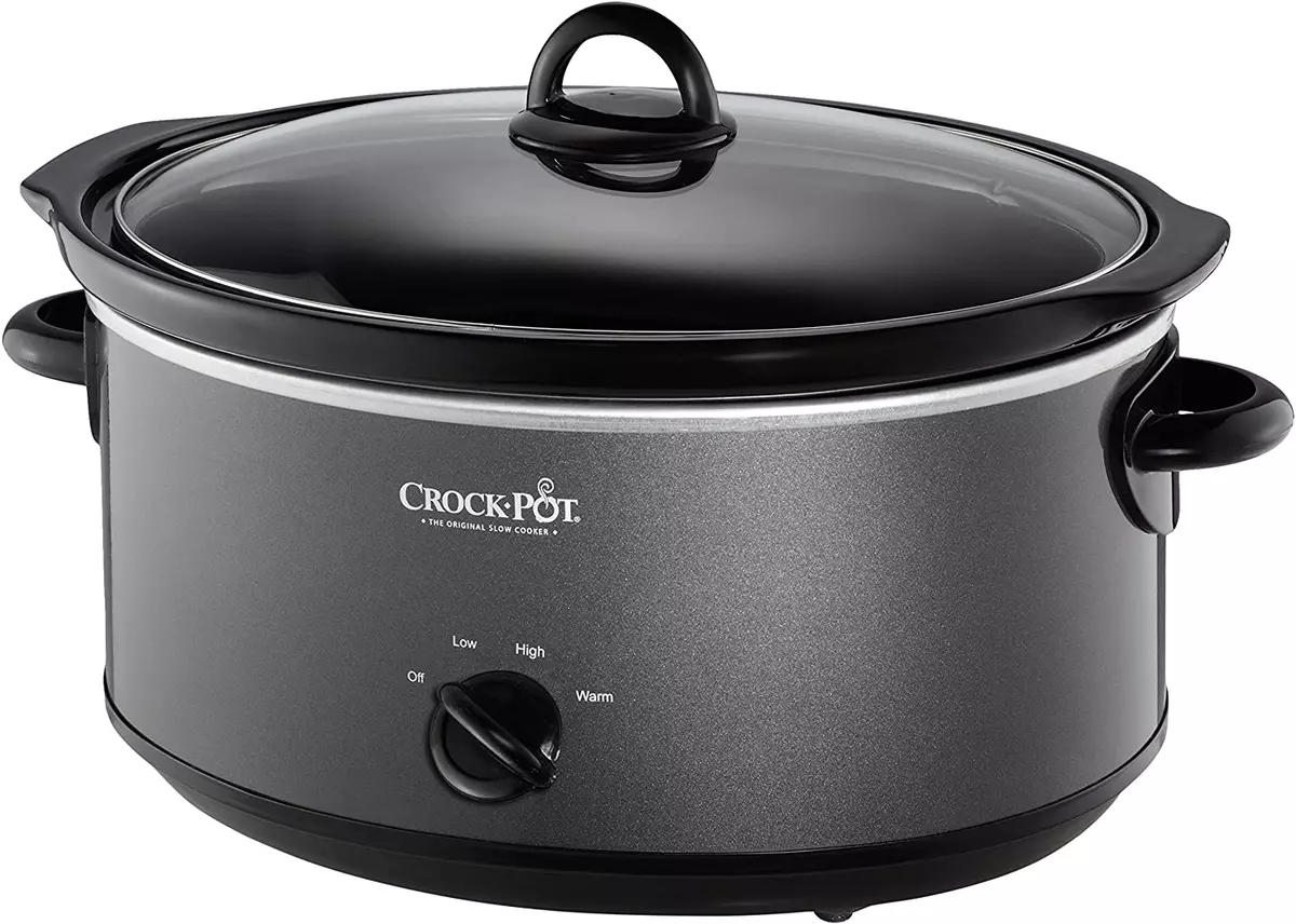 Crock-Pot 7 Quart Slower Cooker, Food Warmer, Charcoal (SCV700-KC