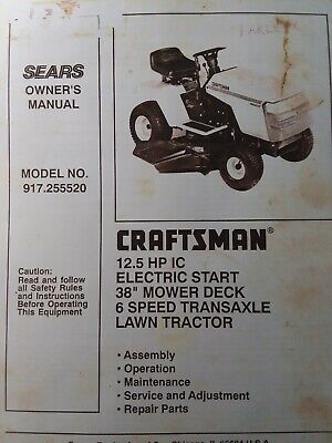 Sears Lawn Mower Repair Manual : SEARS CRAFTSMAN MANUAL LAWN MOWER