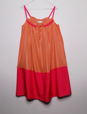 Rutzou Seidenkleid In Lachs Größe 36 FR Neu