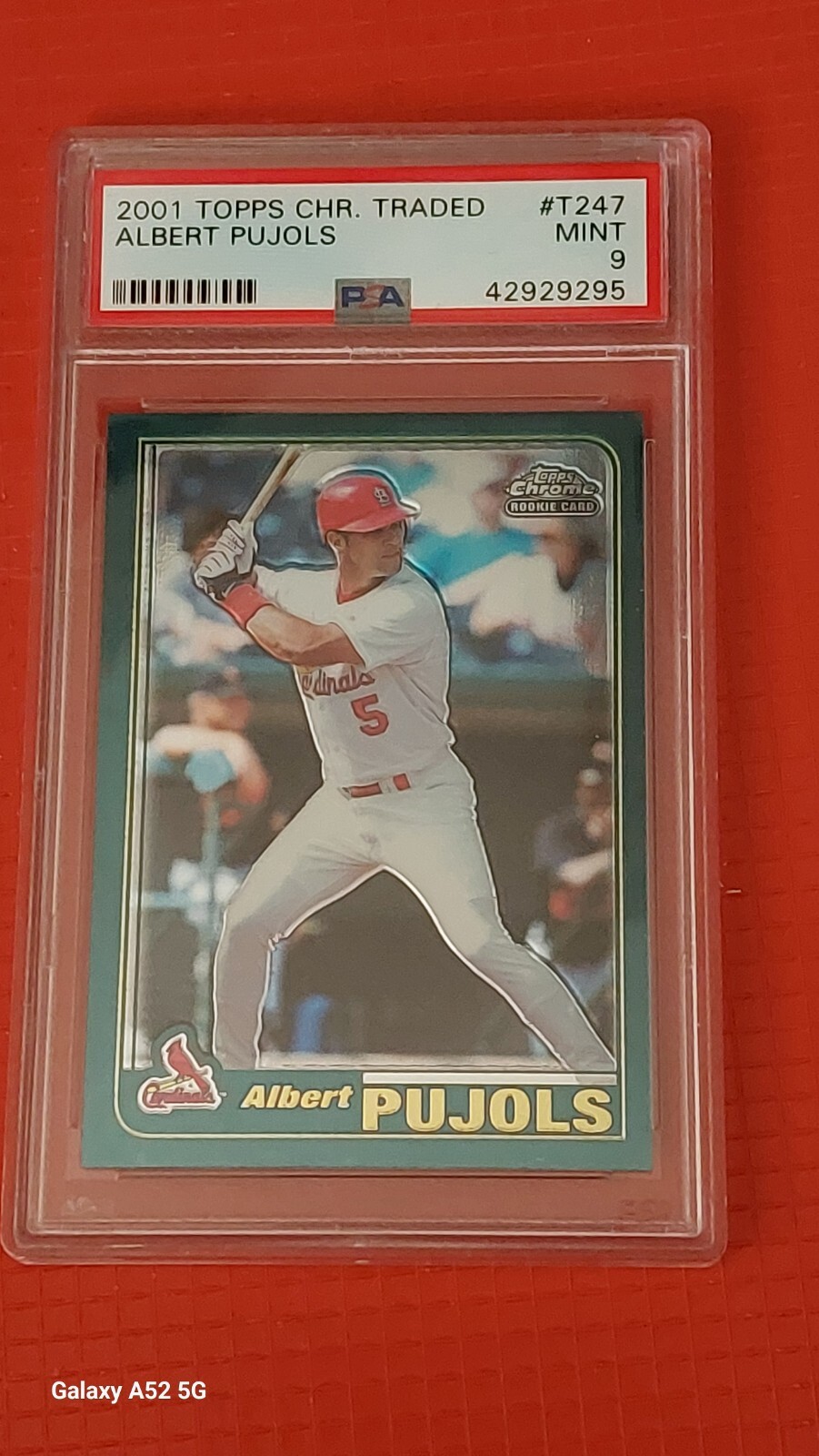 2001 Topps Chrome Traded T247 Albert Pujols PSA MINT 9