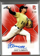 2021 Leaf Perfect Game Showcase Orange #BAJC5 Jake Clemente Auto /30