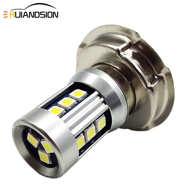 1pc 6V 12V White P26S 3030 15SMD LED Headlight Bulb for Scooter Motorcycle 450LM eBay