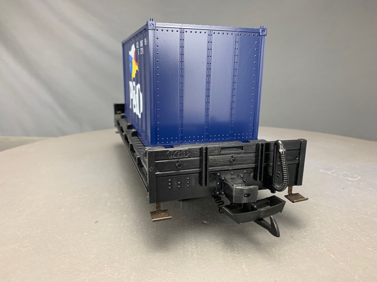 G Scale LGB 4103 Flat Car w/P&O Container G556 LZ | eBay