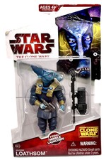 Star Wars Clone Wars Whorm Loathsom Action Figure 2009 CW15 Box Wear