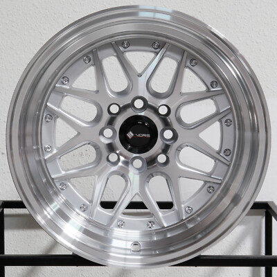 4-New 15'' Vors VR7 Wheels 15x9 4x100/4x114.3 0 Silver Rims 73.1
