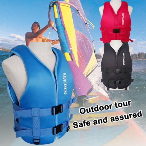 Veste en néoprène adulte bateau de pêche surf gilet de sécurité à la dérive - Photo 3/21