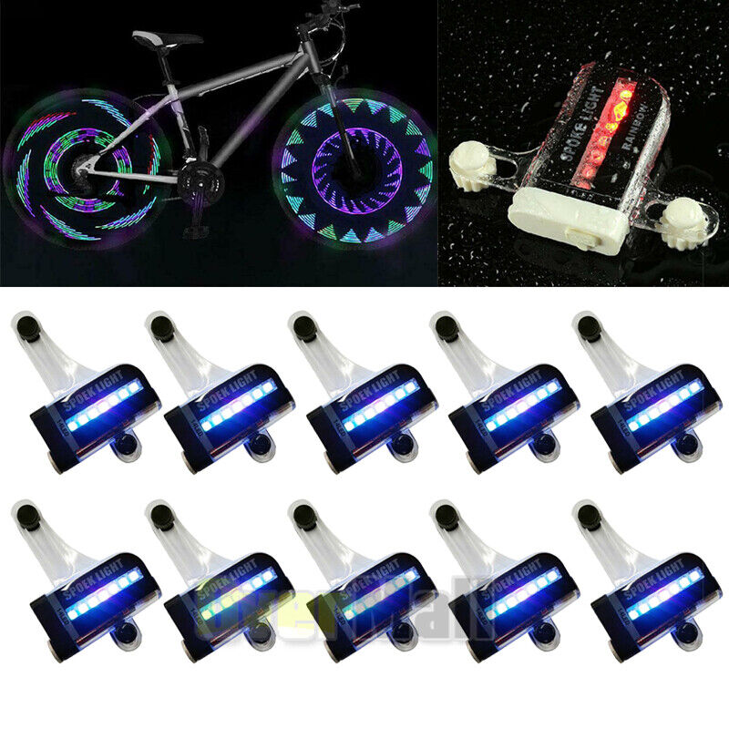 10x Fashion Motorcycle Max 56% OFF Cycling Bicycle Bike Tire Wheel Signal Spoke LED