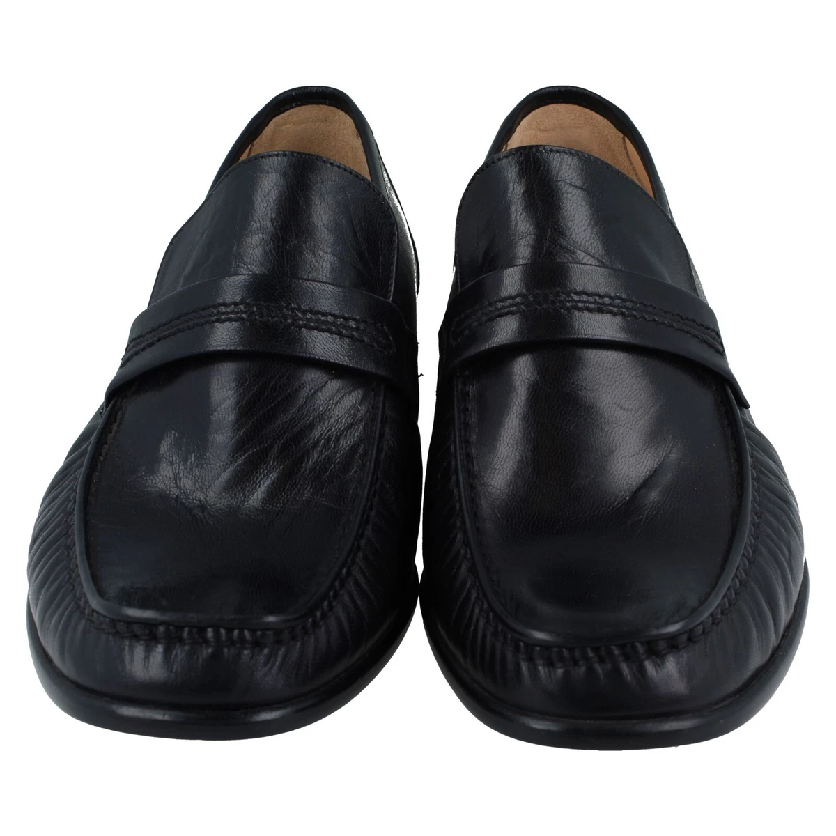 Chaussures Grenson Homme En Cuir Noir - Taille UK 11 / EU 46 - État Excellent - Occasion De Qualité
