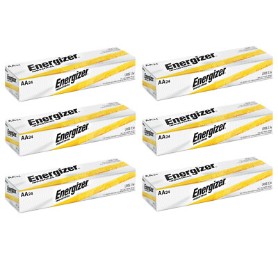 288 Energizer Industrial AA Alkaline Batteries (EN91, LR6)