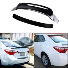 Gloss Black For 2014-2018 Toyota Corolla & Levin R Style Rear Spoiler+Roof Wing