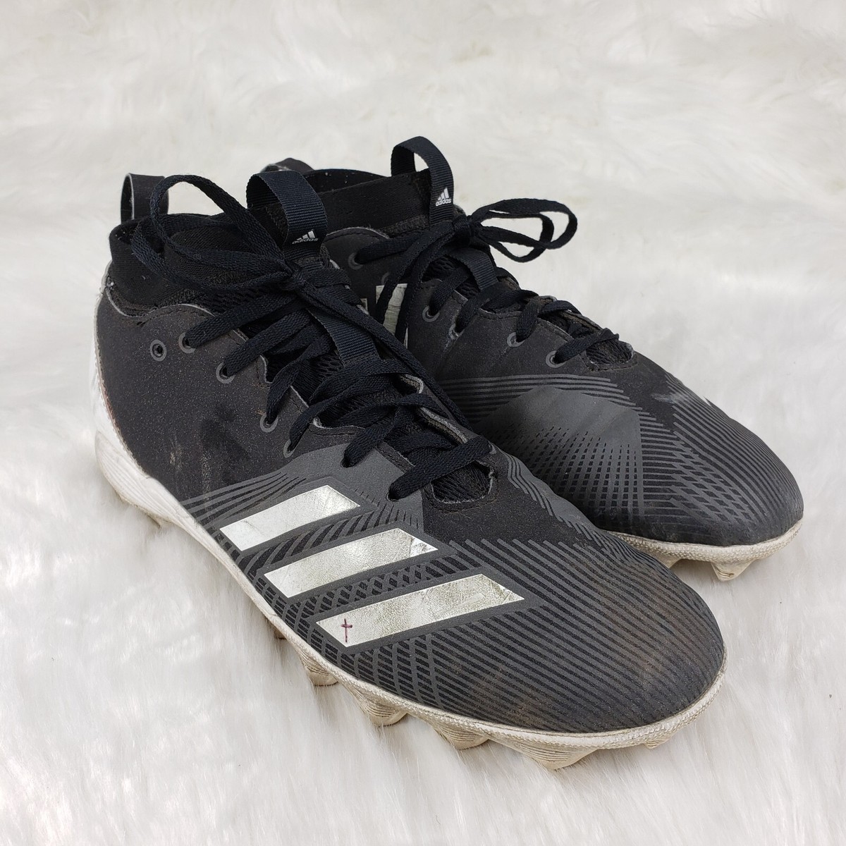Adidas Adizero Spark MD Football Cleats Black White BB7711 Mens Size 7 adidas 7 US Football Shoes & Cleats for Men for sale | eBay main image 3
