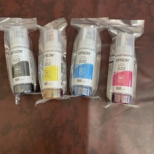 Genuine Epson 522 Ink Bottles 4 Pack for ET-2720 ET-2800 ET-2803 ET-4700 ET-4800
