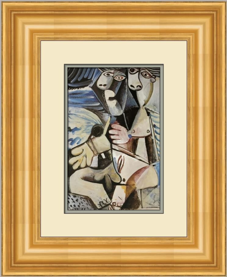 Pablo Picasso イノシシ 額装 アート Pablo Picasso Embrace Custom Framed Print | eBay