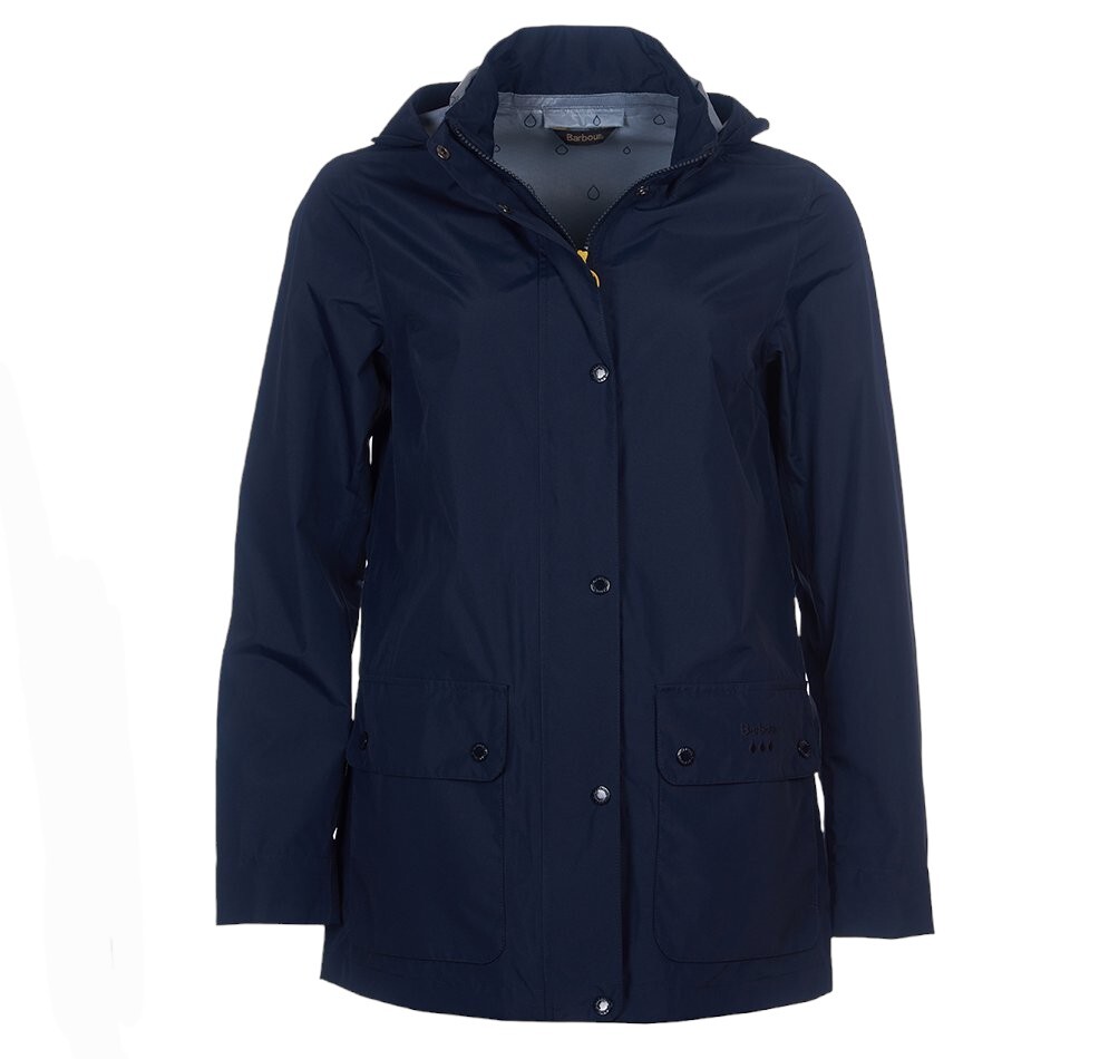 Barbour Womens Navy Fourwinds Waterproof Jacket Size UK 16 / EURO