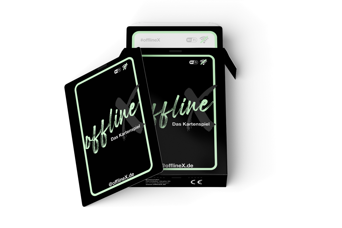 OfflineX Kartenspiel – Lustiges Partyspiel Ohne Smartphone, 55 Karten Mit Aufgaben & Fragen Für Spieleabende