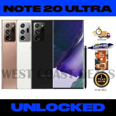 New Samsung Galaxy Note 20 Ultra 5G N986U1 128GB (GSM+CDMA) Unlocked Smartphone