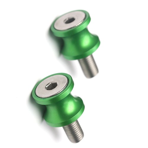 Green Motorcycle Racing Swingarm Spools M8 For ZH2 Ninja ZX-25R Z900 2020-22 23 - Picture 3 of 5