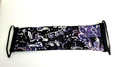 Handmade Black Print Cotton Lined Fabric Washable Face Mask 3 Layers