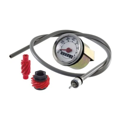 Compteur Kilométrique Rond Complet Échelle 80 Km Piaggio 50 pour Vespa L V5A - Photo 1/4