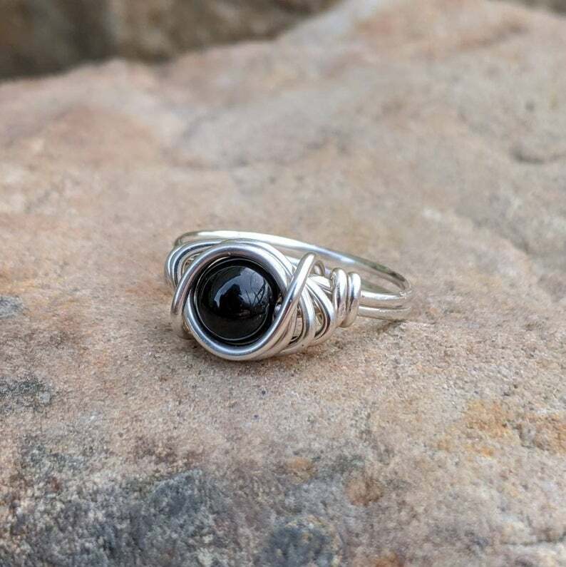 Black Onyx 925 Sterling Silver Black Friday Ring Jewelry All