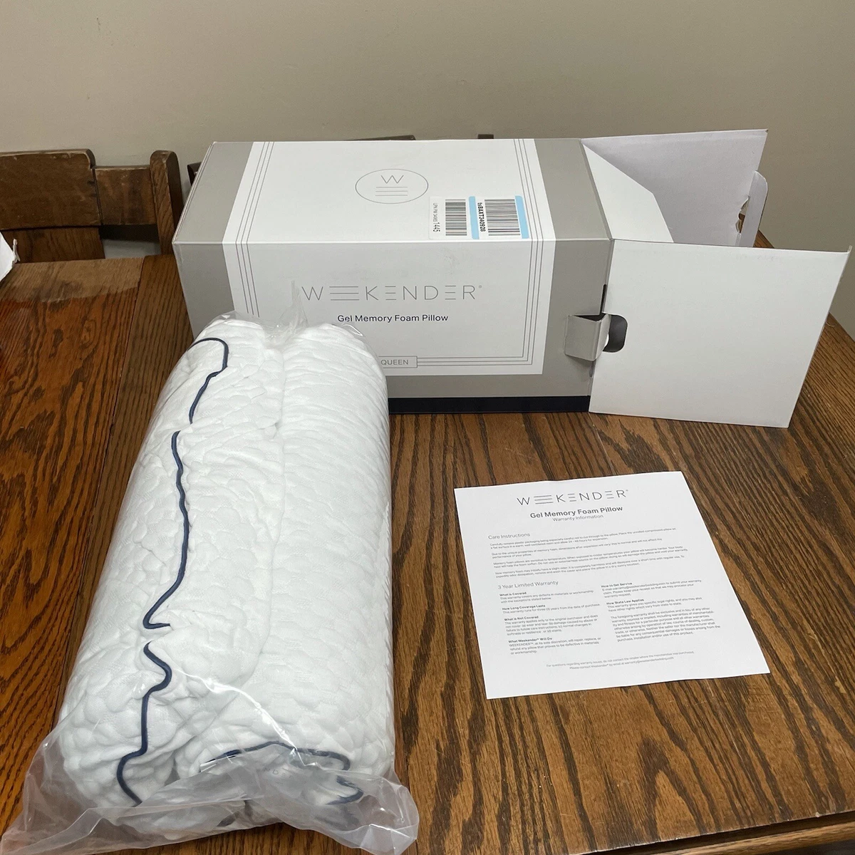 Weekender ventilated gel memory foam clearance pillow
